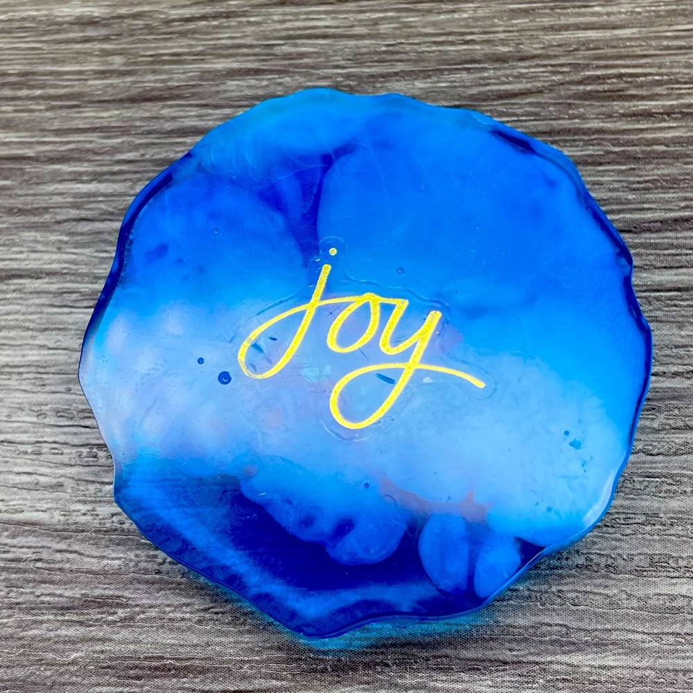 JOY Handmade Epoxy Resin Magnet - Blue